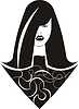 Vector clipart: woman vampire