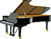 Vector clipart: grand piano