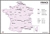 Карта Франции | Векторный клипарт