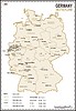 Карта Германии | Векторный клипарт