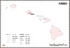 Vektor Cliparts: Karte von Hawaii