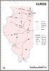 Vector clipart: Illinois map