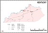 Vector clipart: Kentucky map