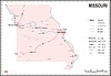 Карта штата Миссури | Векторный клипарт