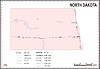 Vector clipart: North Dakota map