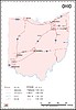 Karte von Ohio | Stock Vektrografik