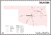 Векторный клипарт: карта Оклахомы