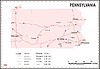 Vector clipart: Pennsylvania map