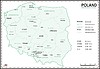 Векторный клипарт: карта Польши