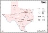 Vector clipart: Texas map