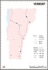 Vector clipart: Vermont map