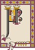 Vektor Cliparts: Startseite vom Gebetbuch Stowe Missal