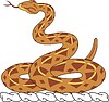 Векторный клипарт: нашлемник со змеей