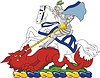 Vector clipart: crest with St. George