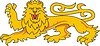 Vector clipart: heraldic lion