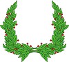 Vector clipart: heraldic laurel wreath