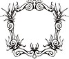 Vector clipart: decorative frame wreath