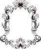 Vector clipart: decorative frame wreath