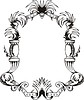 Vector clipart: decorative frame wreath