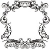 Vector clipart: decorative frame wreath