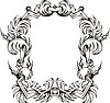 Vector clipart: decorative frame wreath