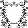 Vector clipart: decorative frame wreath