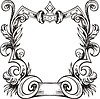 Vector clipart: decorative frame wreath