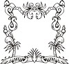 Vector clipart: decorative frame wreath