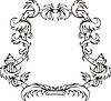 Vector clipart: decorative frame wreath