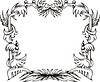 Vector clipart: decorative frame wreath