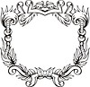 Vector clipart: decorative frame wreath