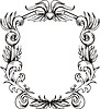 Vector clipart: decorative frame wreath