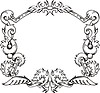 Vector clipart: decorative frame wreath