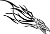 Vector clipart: bird flame