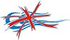 Vector clipart: Union Jack tribal flame