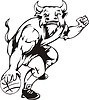 Vector clipart: bull mascot