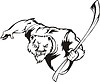 Vector clipart: cougar mascot
