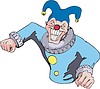 Vector clipart: angry clown