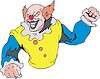 Vector clipart: angry clown