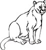 Vector clipart: cougar