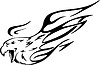 Vector clipart: eagle flame