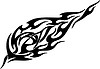 Vector clipart: flame tattoo