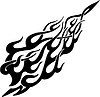 Vector clipart: flame tattoo