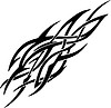 Vector clipart: flame tattoo