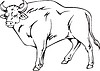 Vector clipart: gaur