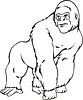 Vector clipart: gorilla