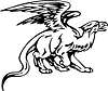 Vector clipart: griffin tattoo