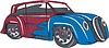 Vector clipart: hot rod