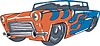 Vector clipart: hot rod