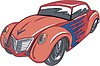 Vector clipart: hot rod